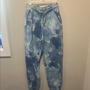Athleta Kids Blue Tie-Dye Sweatpants